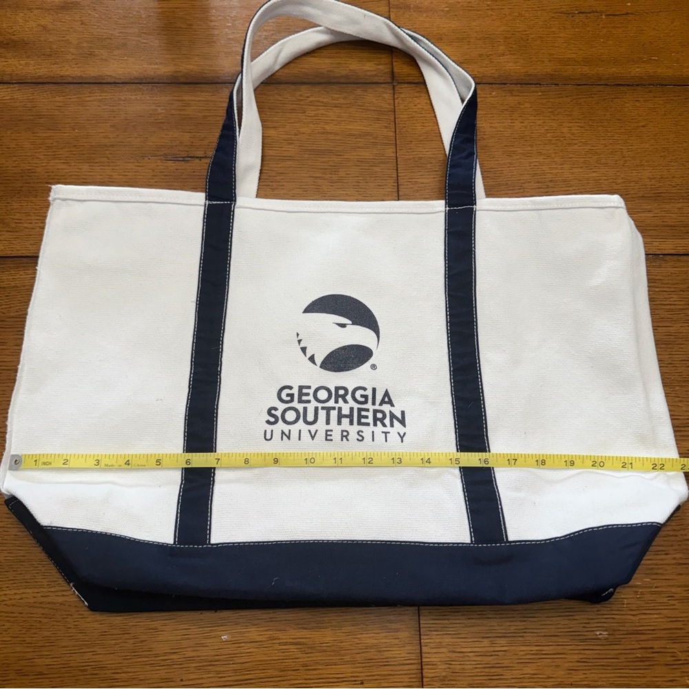 NWOT Georgia Southern University Canvas Tote Bag - Navy